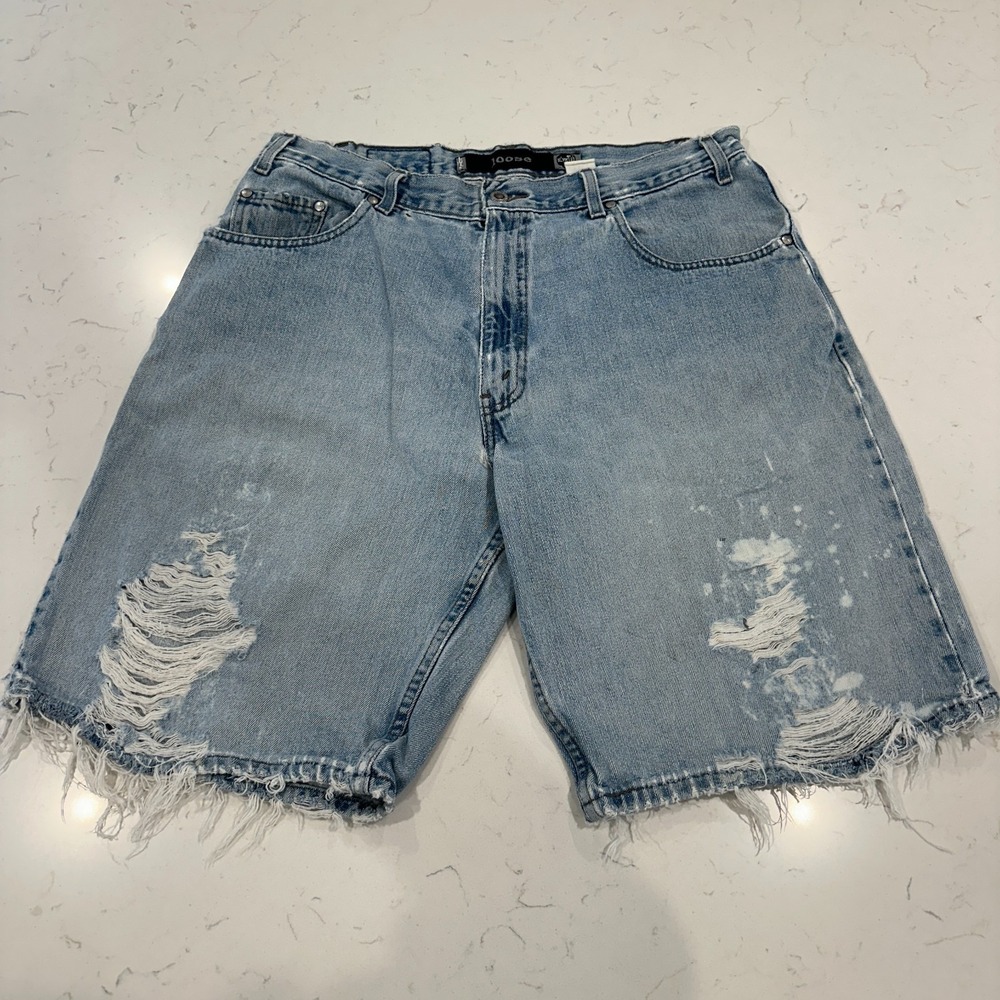 Vintage Levis Silver Tab Jean Shorts 36 Loose Made in USA Baggy Denim 90s Y2K